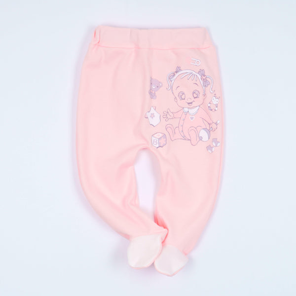 Newborn Baby Girl Pants Pink/Peach/Yellow (0-12m) - Clothes4Kids