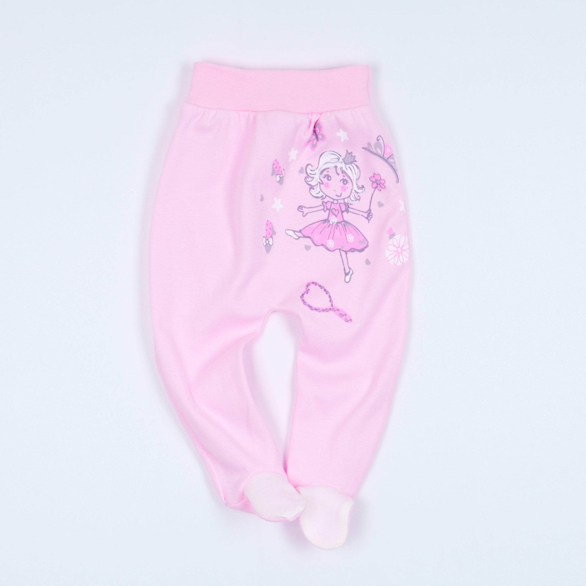 Newborn Baby Girl Pants Pink/Peach/Yellow (0-12m) - Clothes4Kids