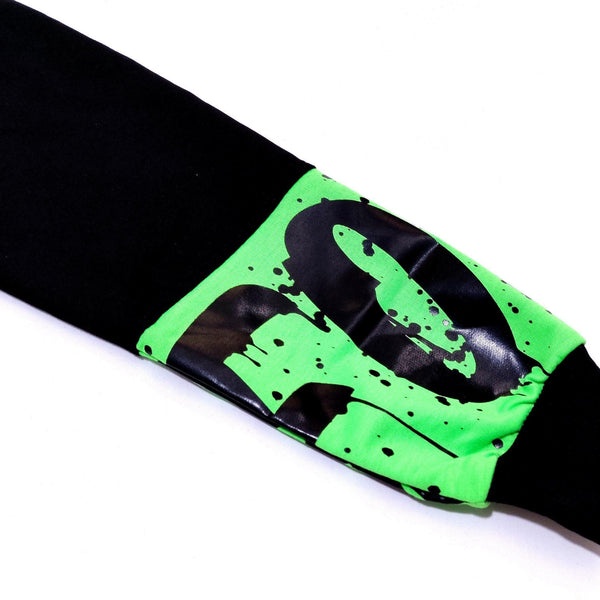 Boy's Forget Hoodie Black/Green (8-14y) - Clothes4Kids