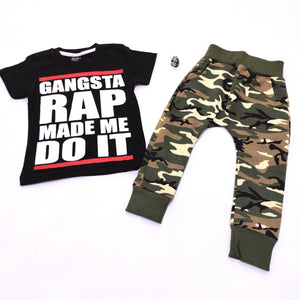Boys' Gangsta Rap' Camo 2pcs Set (1-4y) - Clothes4Kids