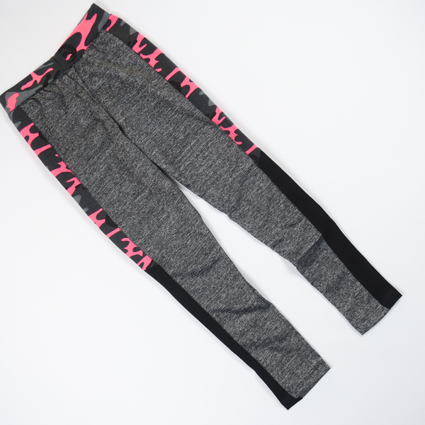 Girls' Grey/ Pink Camo Leggings (5-11y) - Clothes4Kids
