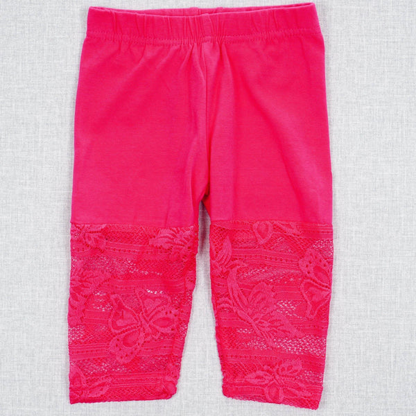 Girls' Lace-Trimmed Cycling Shorts (3-9y) - Clothes4Kids