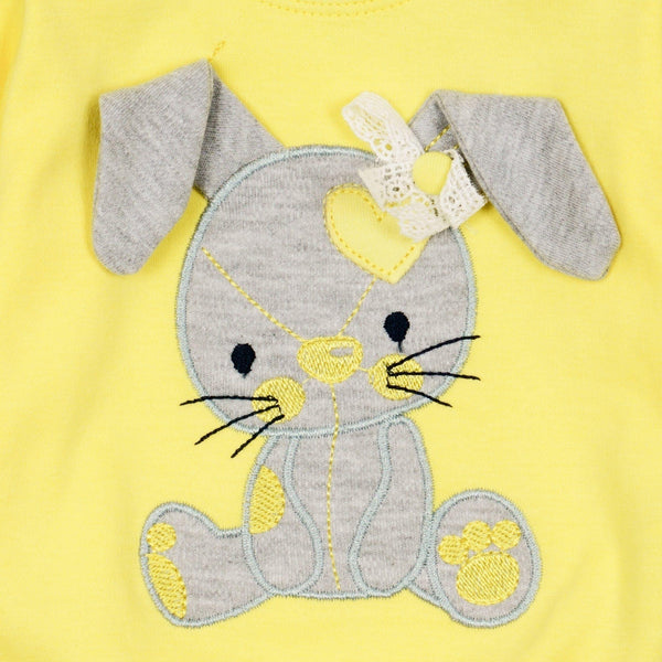 Baby Girl 'Bunny' Grow with Me' Style Yellow/Grey Set (0-9m) - Clothes4Kids