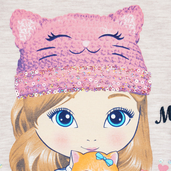 Girls' Sequin My Little Friend Cat' Printed Set (3-7y) - Clothes4Kids