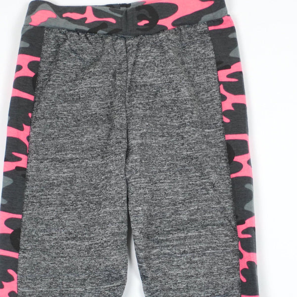 Girls' Grey/ Pink Camo Leggings (5-11y) - Clothes4Kids