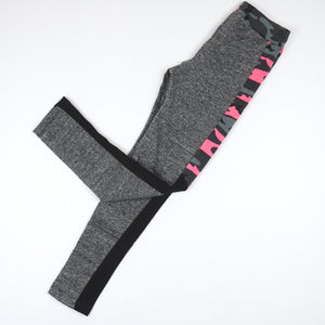 Girls' Grey/ Pink Camo Leggings (5-11y) - Clothes4Kids