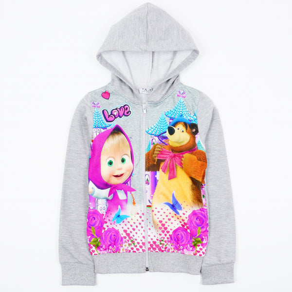 Girls' Pink/Grey Hoodie (7-10y)