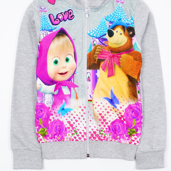 Girls' Pink/Grey Hoodie (7-10y)