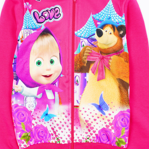 Girls' Pink/Grey Hoodie (7-10y)