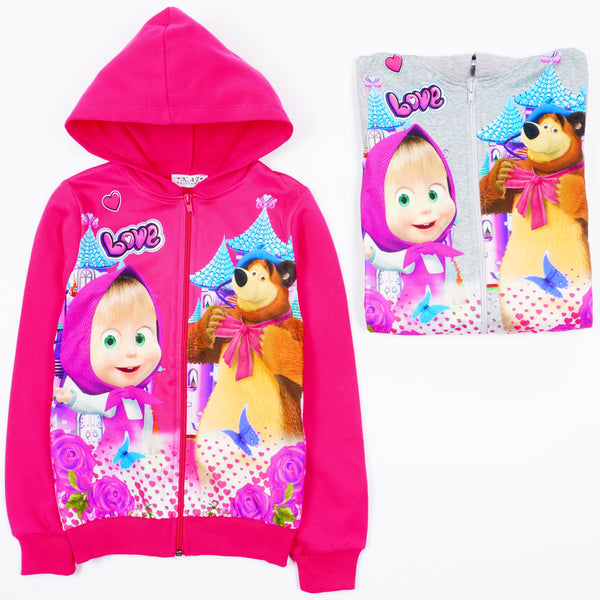 Girls' Pink/Grey Hoodie (7-10y)