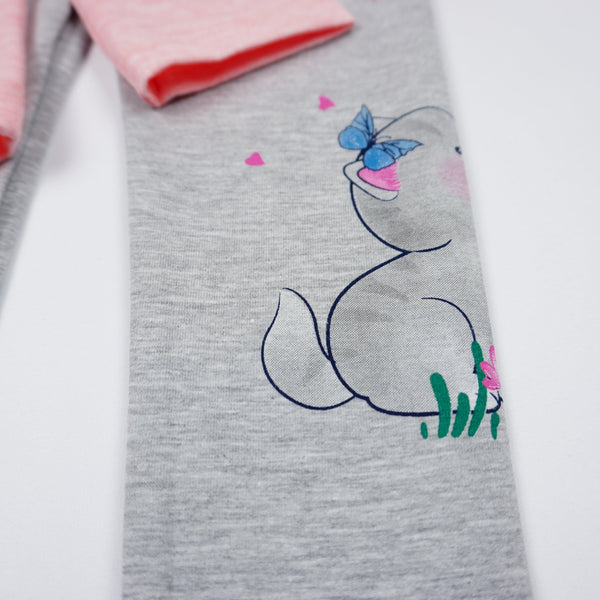 Girls' Sequin Elephant and Cat' Print Set (18m-6y) - Clothes4Kids