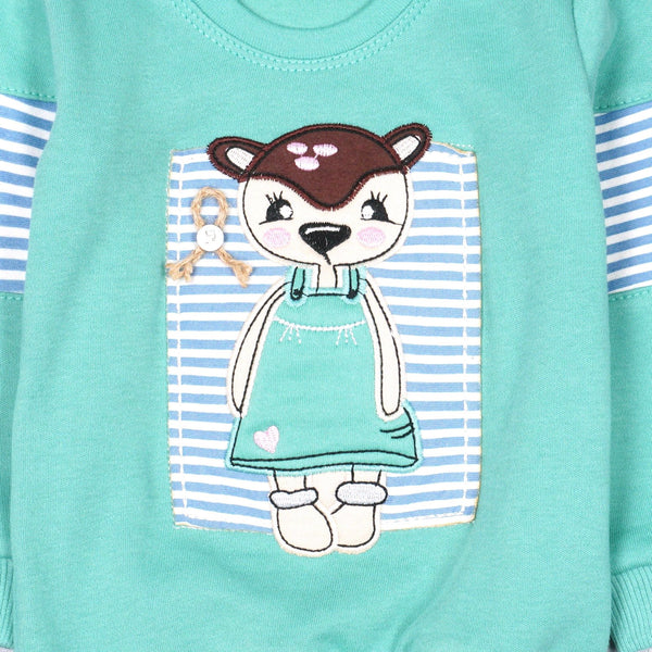 Baby Girl 'Little Doe' Grow With Me' Style Green Set (0-9m) - Clothes4Kids
