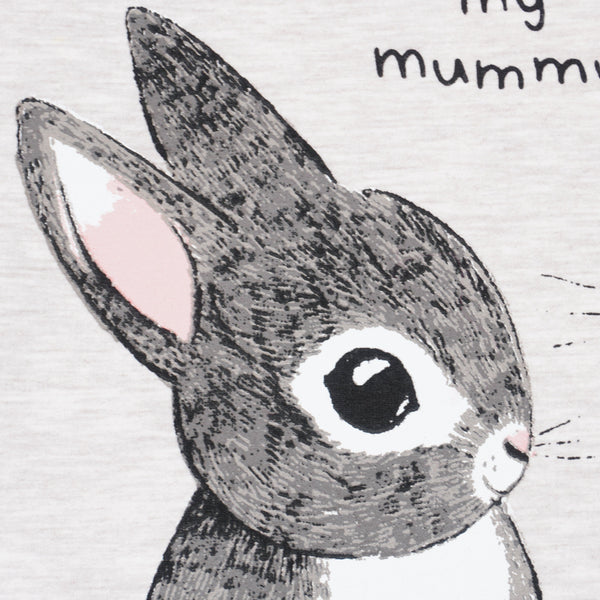 Girls' 'I Love My Mummy' Bunny Printed Long Sleeve Tunic (1-5y) - Clothes4Kids