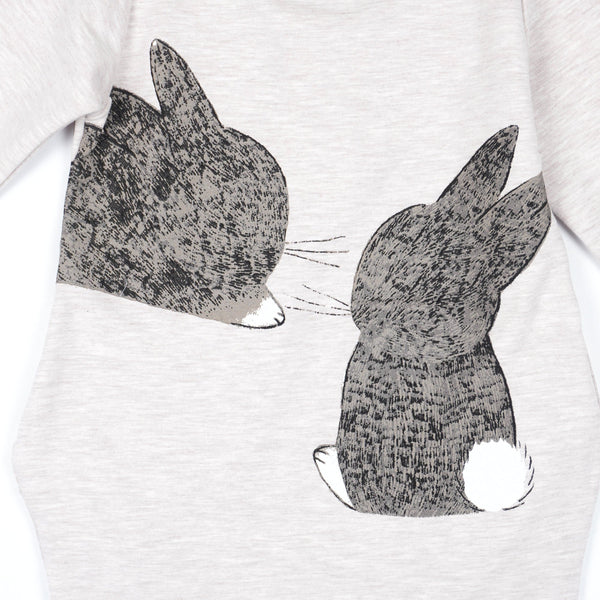 Girls' 'I Love My Mummy' Bunny Printed Long Sleeve Tunic (1-5y) - Clothes4Kids