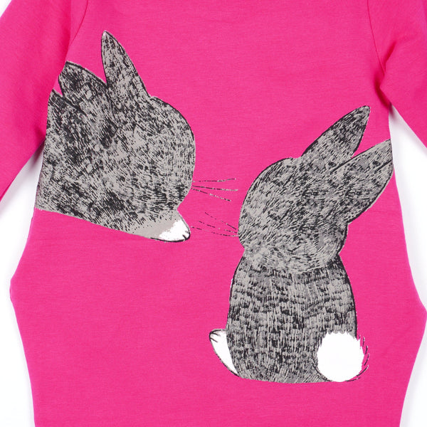 Girls' 'I Love My Mummy' Bunny Printed Long Sleeve Tunic (1-5y) - Clothes4Kids