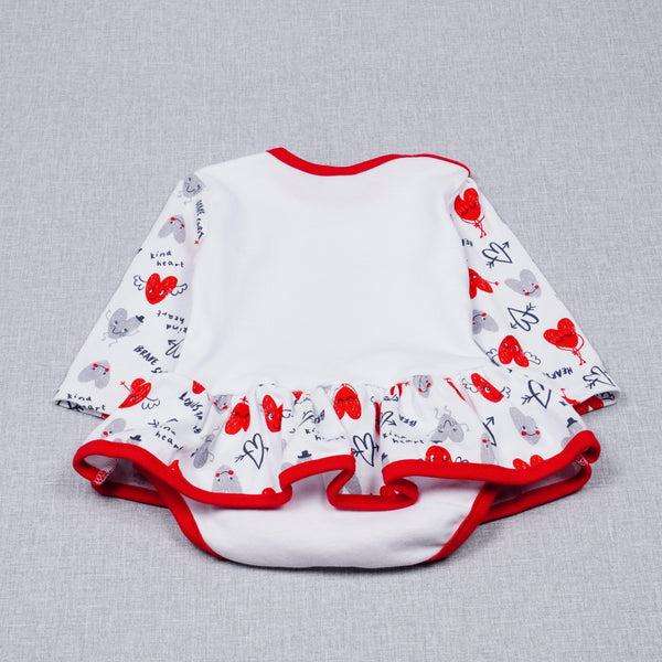Baby Girl 'True Love' Long Sleeve Bodysuit/Dress (0-18m) - Clothes4Kids