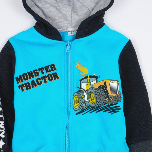 Boys' Monster Tractor Printed Winter Warm Tracksuit (6m-5y) - Clothes4Kids