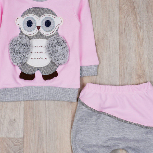 Baby Girl Owl 'Grow With Me' Style Set (0-9m) - Clothes4Kids