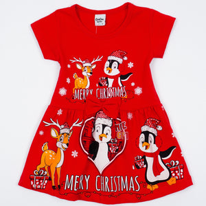 Girls' Merry Christmas' Dress (1-5y) - Clothes4Kids