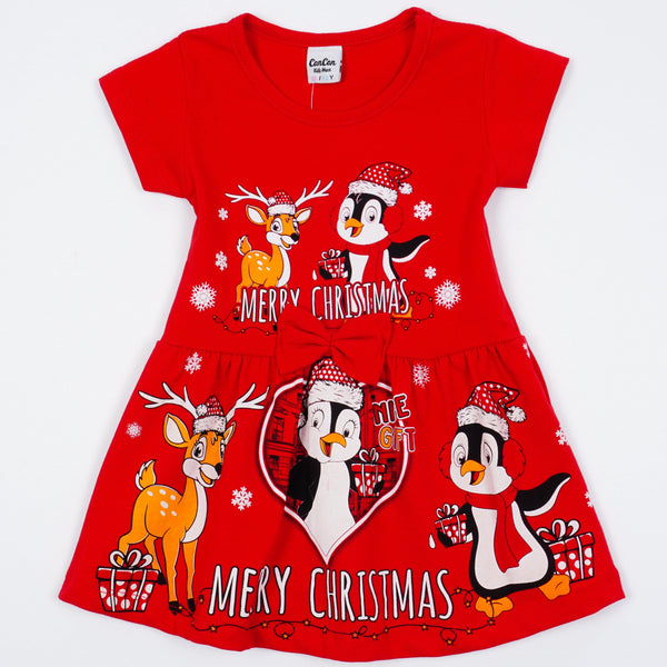 Girls' Merry Christmas' Dress (1-5y) - Clothes4Kids