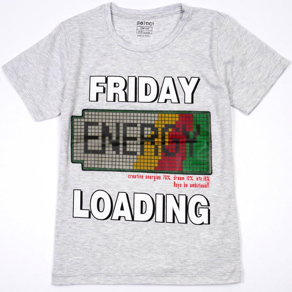 Boys' Friday Energy Loading T-Shirt (8-11y) - Clothes4Kids