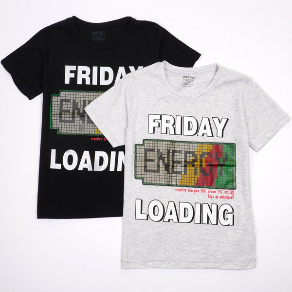 Boys' Friday Energy Loading T-Shirt (8-11y) - Clothes4Kids