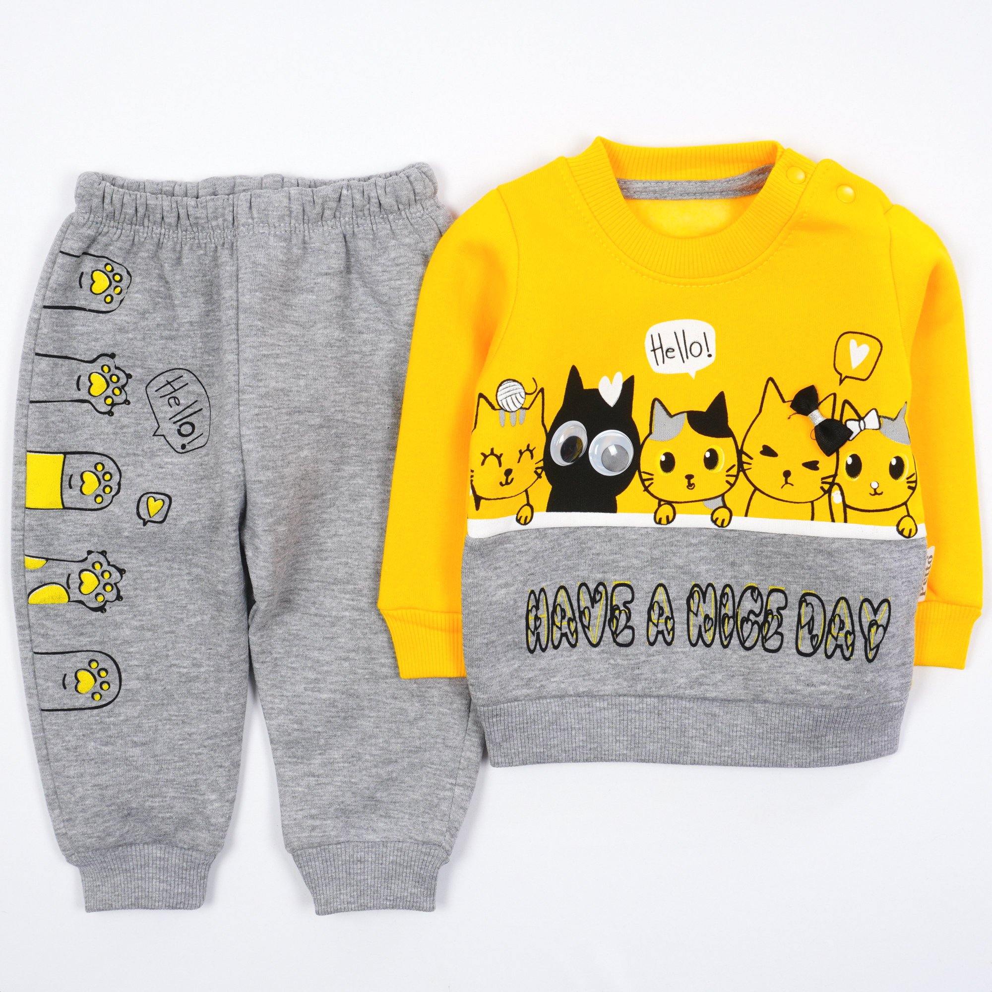 Girls' Have A Nice Day' Winter Warm Set (6-24m) - Clothes4Kids