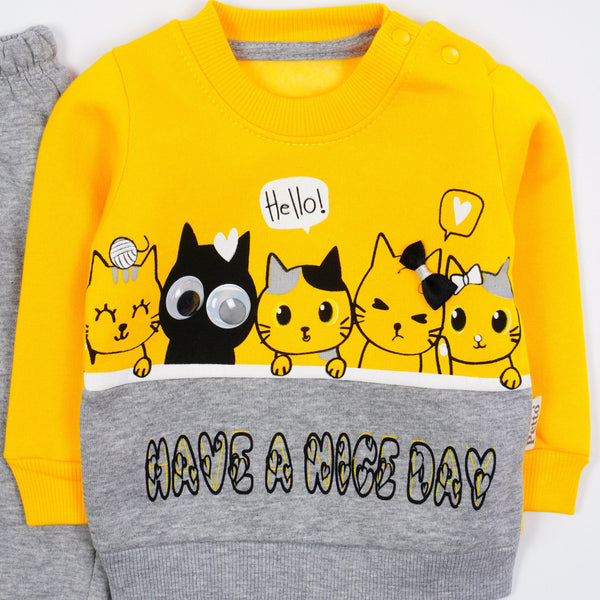 Girls' Have A Nice Day' Winter Warm Set (6-24m) - Clothes4Kids
