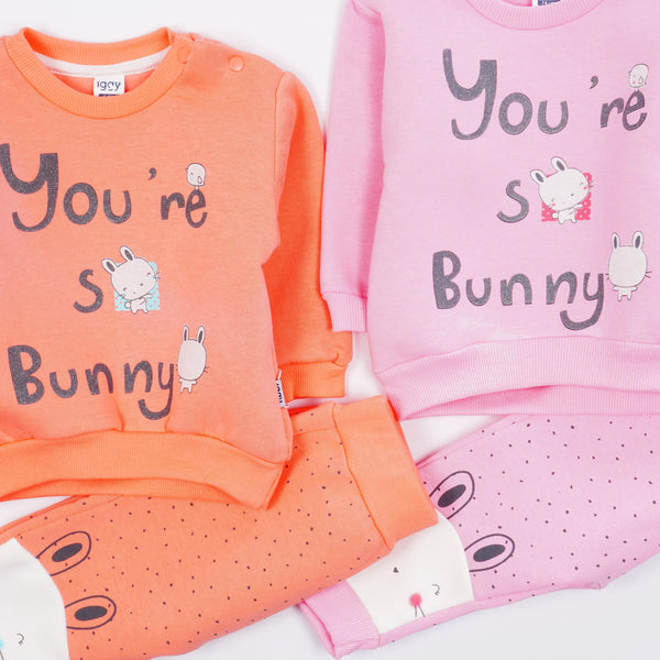 Baby Girl 'You're So Bunny' Winter Warm Tracksuit (6-24m) - Clothes4Kids
