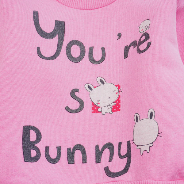Baby Girl 'You're So Bunny' Winter Warm Tracksuit (6-24m) - Clothes4Kids