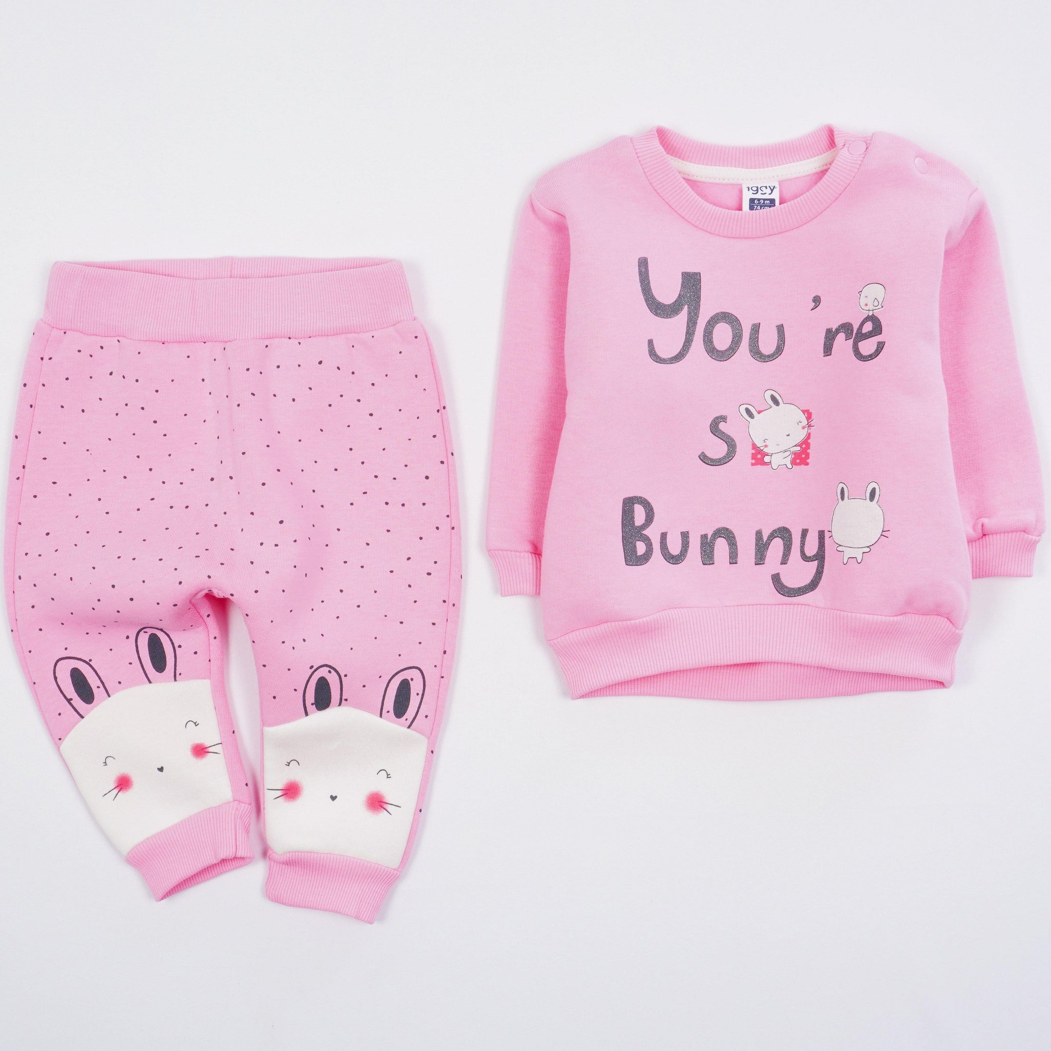 Baby Girl 'You're So Bunny' Winter Warm Tracksuit (6-24m) - Clothes4Kids