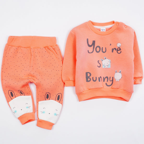 Baby Girl 'You're So Bunny' Winter Warm Tracksuit (6-24m) - Clothes4Kids