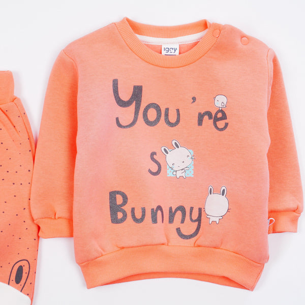 Baby Girl 'You're So Bunny' Winter Warm Tracksuit (6-24m) - Clothes4Kids