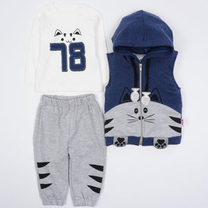 Baby Boy 'Cat ' Set (3-12m) - Clothes4Kids