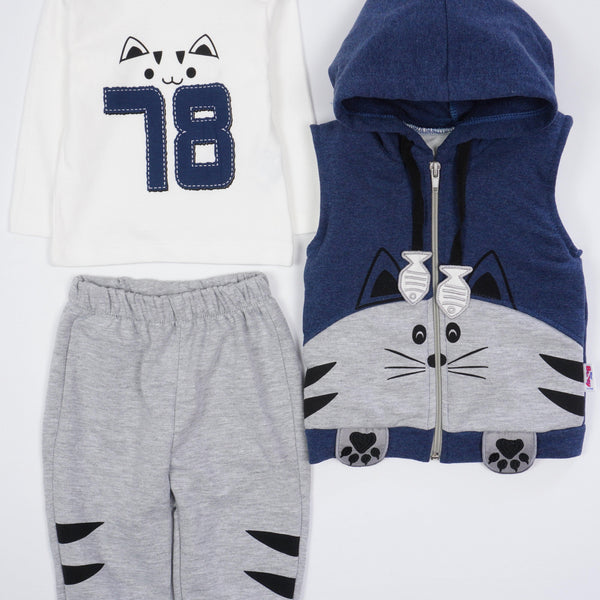 Baby Boy 'Cat ' Set (3-12m) - Clothes4Kids