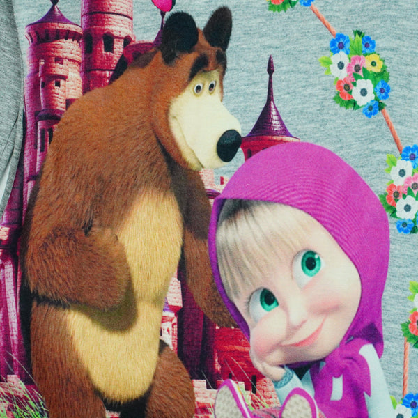 Girls' Masha and the Bear ' Tunic *Last sizes-122(6-7y),146(10-11y)* - Clothes4Kids