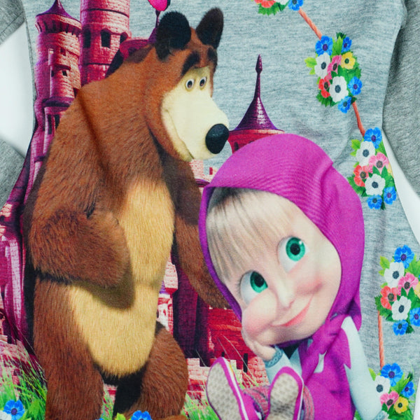 Girls' Masha and the Bear ' Tunic *Last sizes-122(6-7y),146(10-11y)* - Clothes4Kids