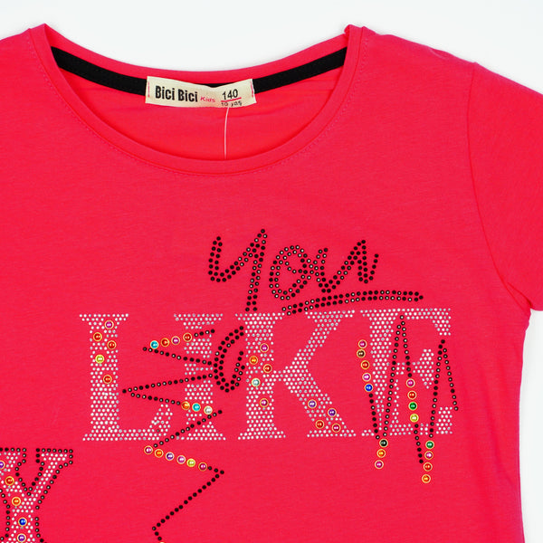 Girls' Like You ' Pink T-Shirt / Tunic (9-12y) - Clothes4Kids