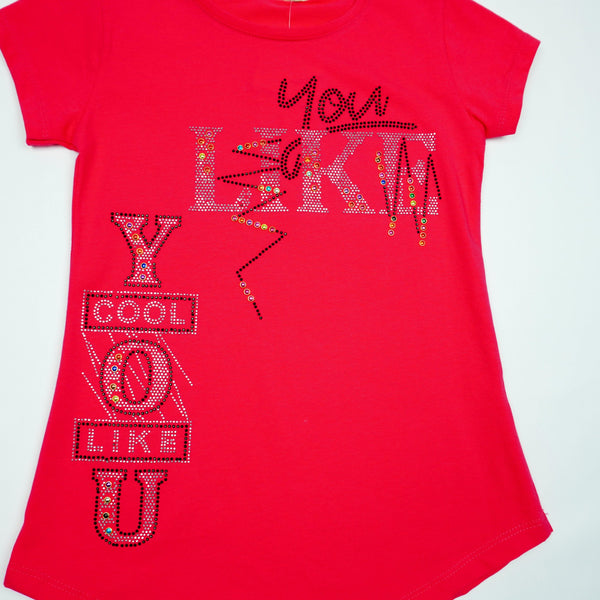 Girls' Like You ' Pink T-Shirt / Tunic (9-12y) - Clothes4Kids