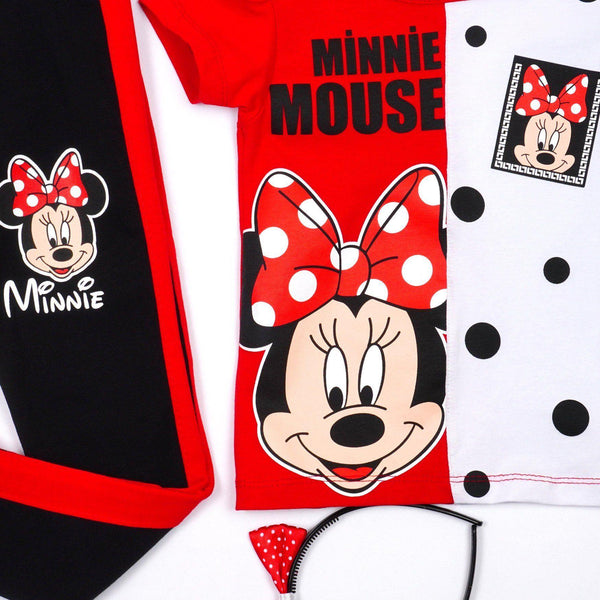 Girls' Disney ' Minnie Mouse ' Printed White/Red Set (2-7y) - Clothes4Kids