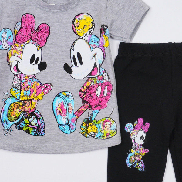 Girls' Disney 'Mickey & Minnie Mouse ' Printed Set (9m-3y) - Clothes4Kids