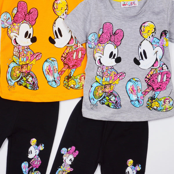Girls' Disney 'Mickey & Minnie Mouse ' Printed Set (9m-3y) - Clothes4Kids