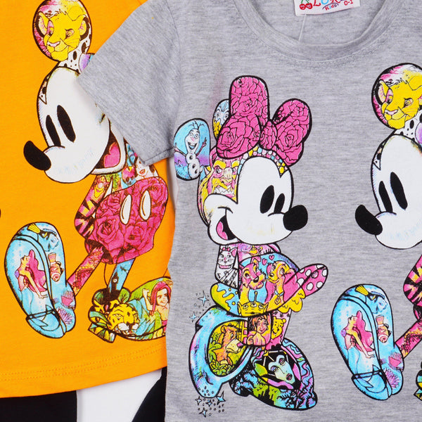 Girls' Disney 'Mickey & Minnie Mouse ' Printed Set (9m-3y) - Clothes4Kids