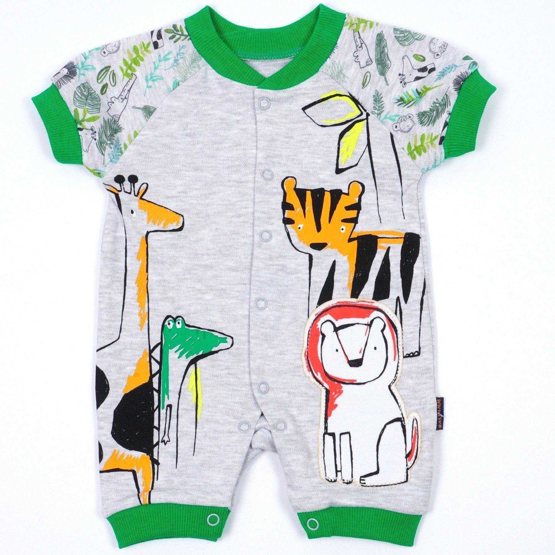 Baby' Unisex ' Jungle Animals' Rompers  (0-9m) - Clothes4Kids