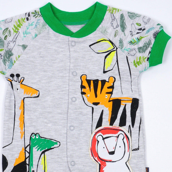 Baby' Unisex ' Jungle Animals' Rompers  (0-9m) - Clothes4Kids