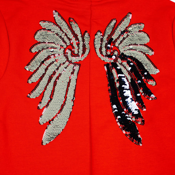 Girls' Reversible Sequin 'Angel' Red Tracksuit (4-10y) - Clothes4Kids