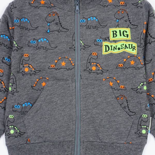 Boys' Big Dinosaur' Printed Sweatshirt (1-4y) - Clothes4Kids