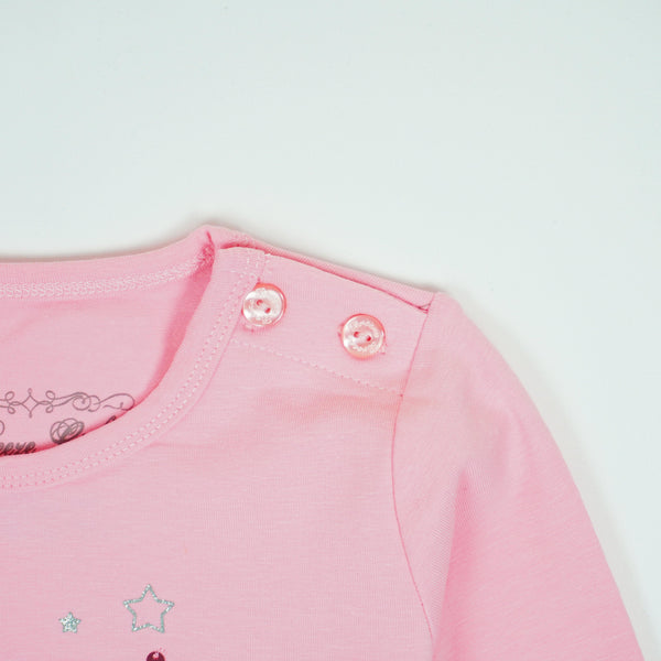 Girls' Bunny and Sequin Stars Printed Set (1-5y) - Clothes4Kids