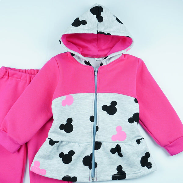 Girls' Disney Mickey Mouse Winter Warm Pink Set (3m-5y) - Clothes4Kids