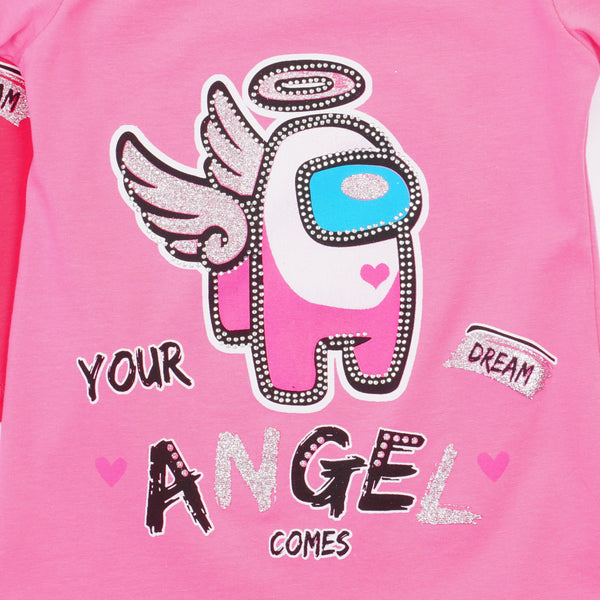Girls' Among Us' Angel' Printed T-Shirt (4-8y) - Clothes4Kids